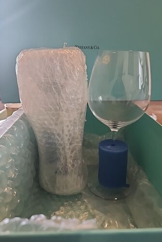 2x Bicchieri Cristallo Vino Bianco Tiffany | Scatola Originale Tiffany | Nuovi con etichette - Foto 1 di 4