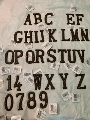Metal Letters Alphabet Number Cast Iron Sign Doorplate Name DIY Cafe Wall Decor Metal Letters Alphabet Number Cast Iron Sign Doorplate Name DIY Cafe Wall Decor