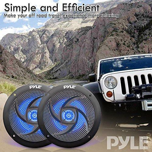 pyle led marine speakers