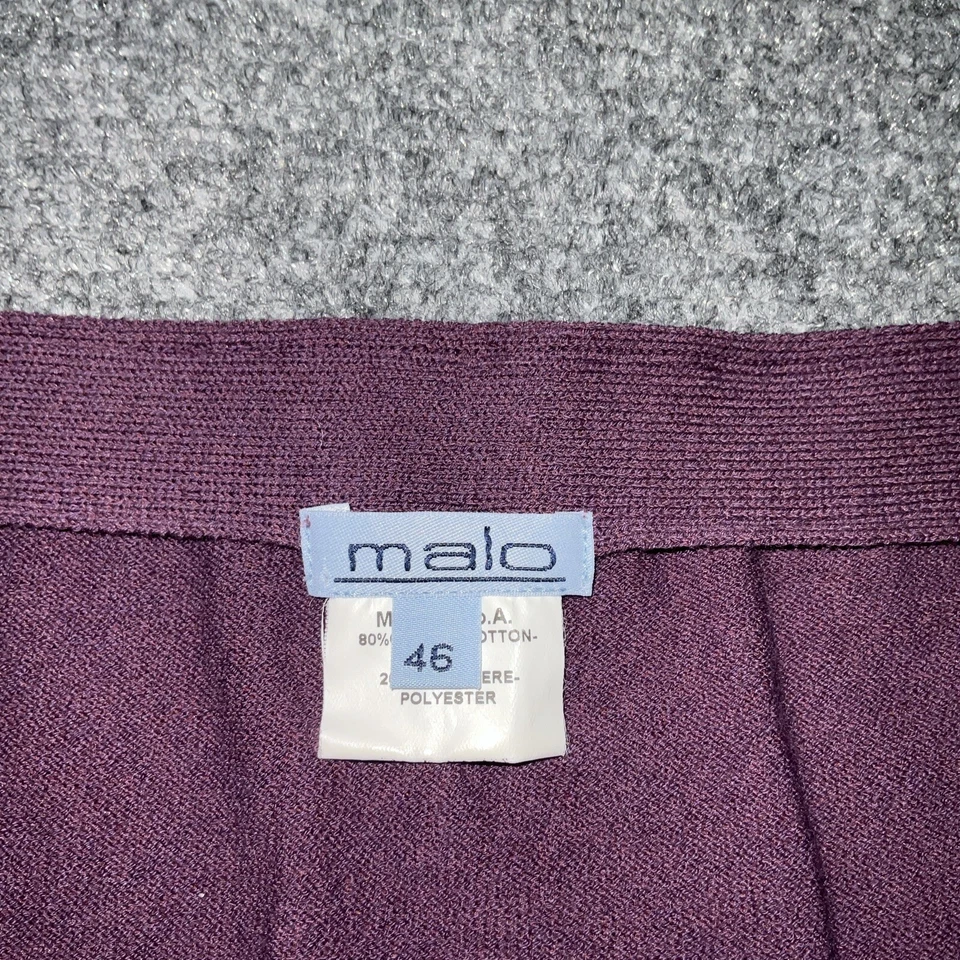 Falda Malo Mujer Talla 46 M Púrpura Trompeta Tejida Pull On Foto 2 de 4