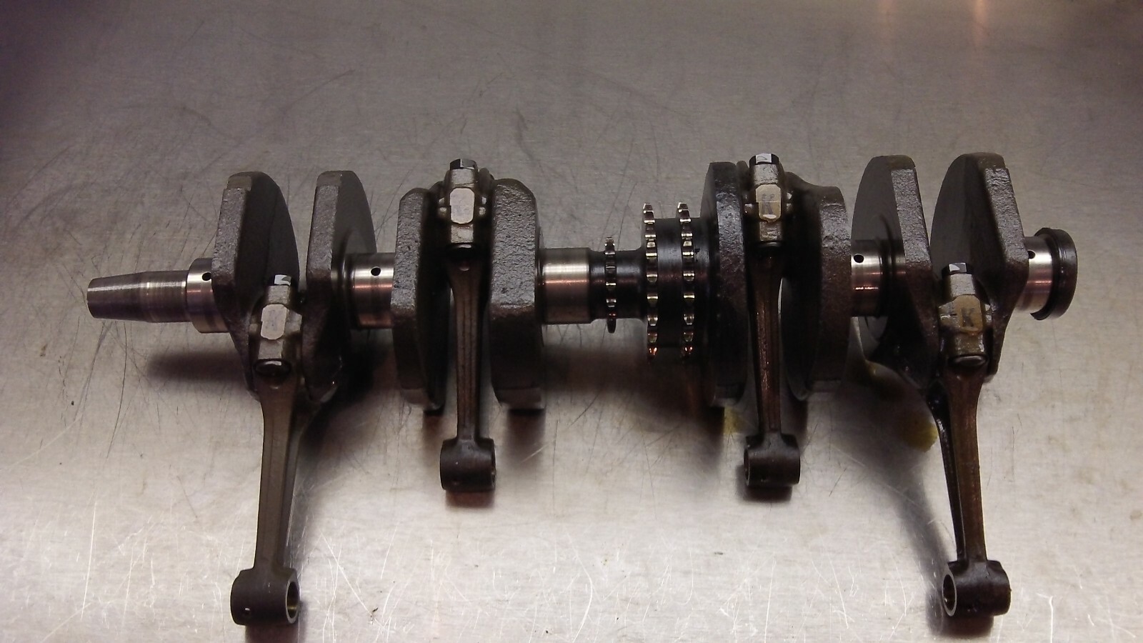 74 Honda CB 750 4 Crankshaft w Rods Good Bearings 1974 SOHC CB750 T12