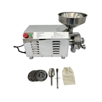 2200W Electric Soybean Grinder, 110V Commercial Grinding Machine for Grain Spice
