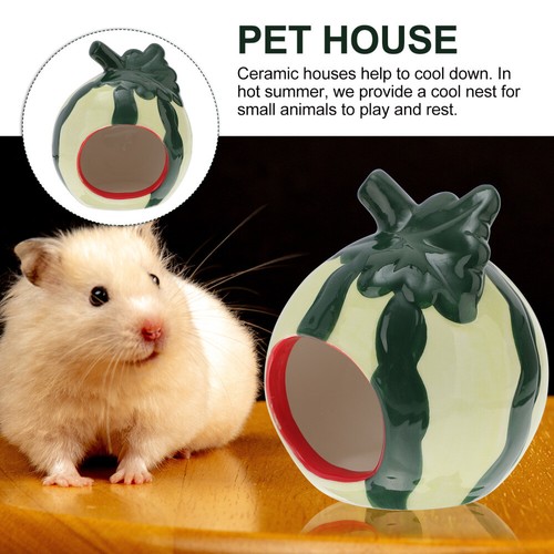 Pets Cool down Sleeping Nest Hamster Habitat Small haute qualité Animal Hideout Watermelon