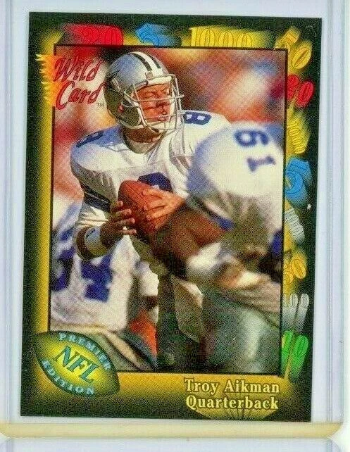 1991 Wild Card Troy Aikman #68 for sale | eBay