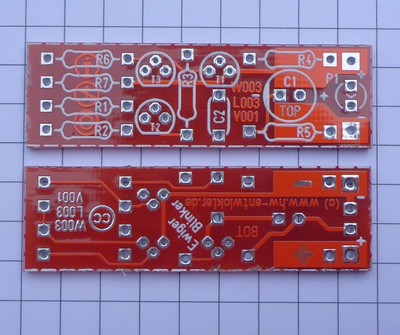 THT - Leerplatine für Geocaching ''Ewiger Blinker'', kein Microcontroller nötig