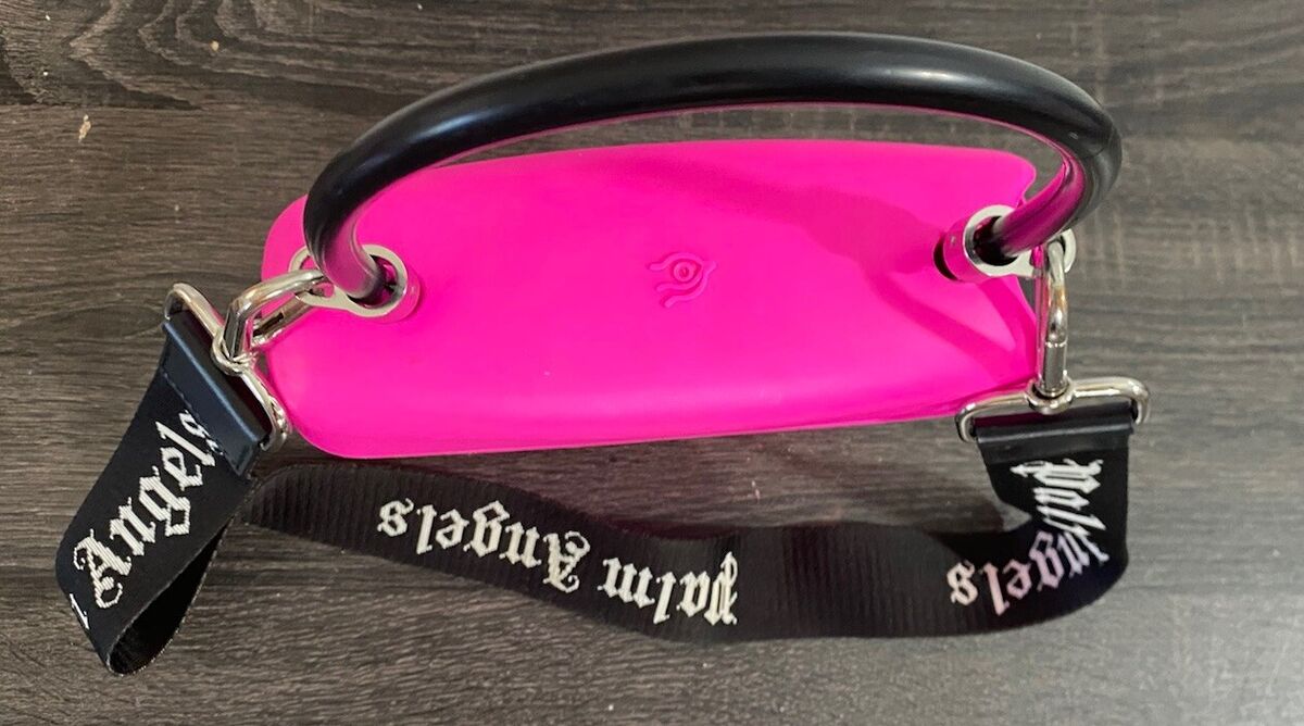 トートバッグ PALM ANGELS Dark Pink Fabric Big Palm Handbag Palm Angels Dark Pink Fabric Big Palm Handbag | italist