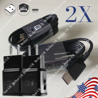 2 PACK Fast Charger Adaptive 4ft Type C Charger Cable for Samsung Galaxy S21/S20