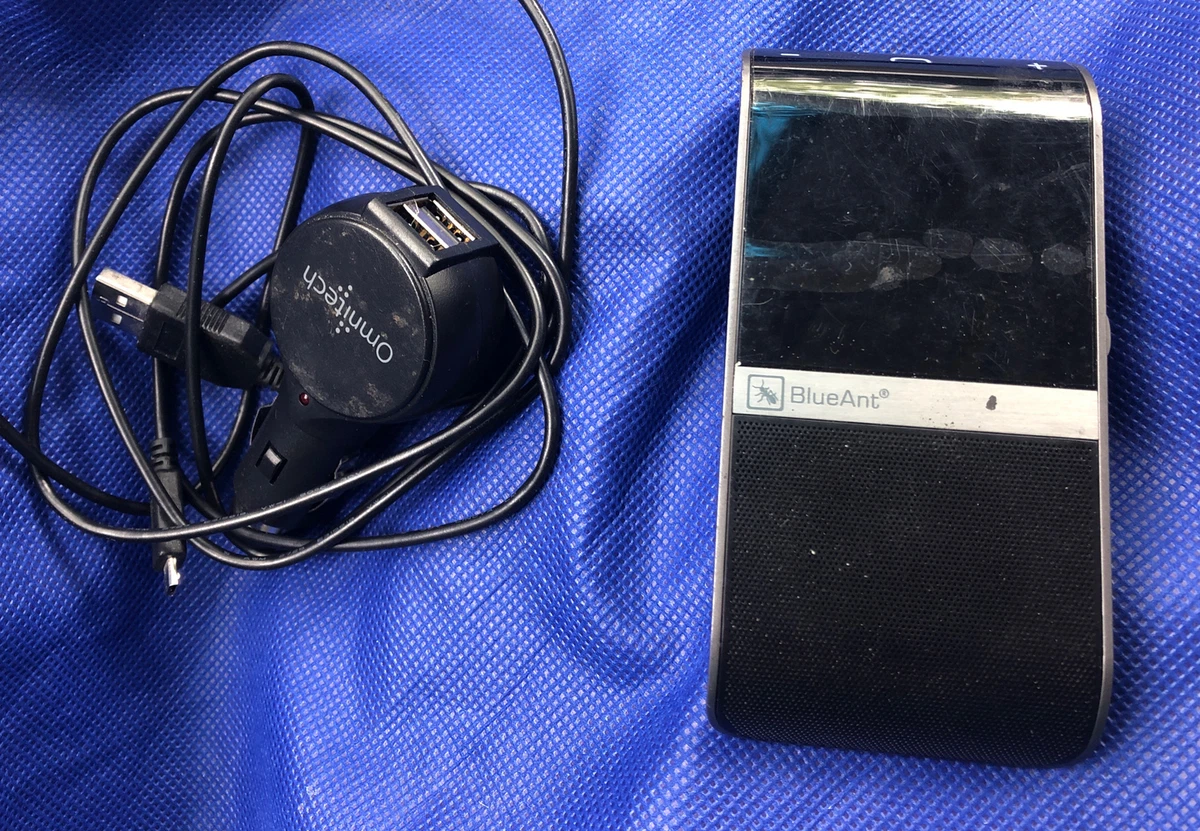 BLUE ANT S4 HANDS FREE CAR SPEAKER WITH CALLER ID AND VOICE