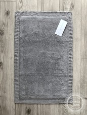 B-Ware % Badteppich Duschvorleger Badematte 'Fulvio' 50 x 80 grau Baumwolle 