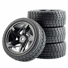 1/10 Onroad Touring Rc Car Wheels Rubber Tires for Traxxas 4-tec 2.0 nitro 4tec