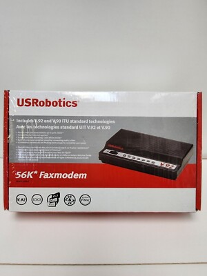 USRobotic V92 & V90 ITU Standard 56K External Faxmodem _ Model 5686G