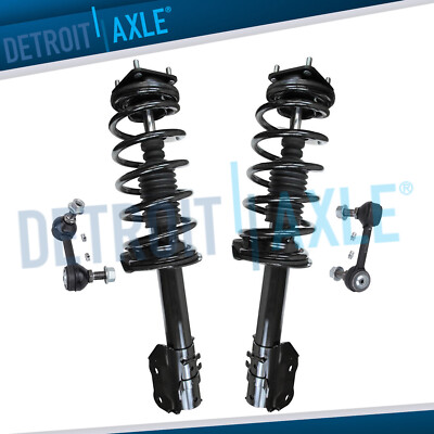 Front Struts w/ Coil Spring Assembly Sway Bars Kit for 2007 - 2015 Mazda CX-9
