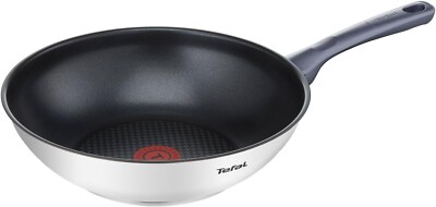 Tefal Daily Cook Wokpfanne 28 cm Edelstahl Induktion Thermo-Signal   NEU