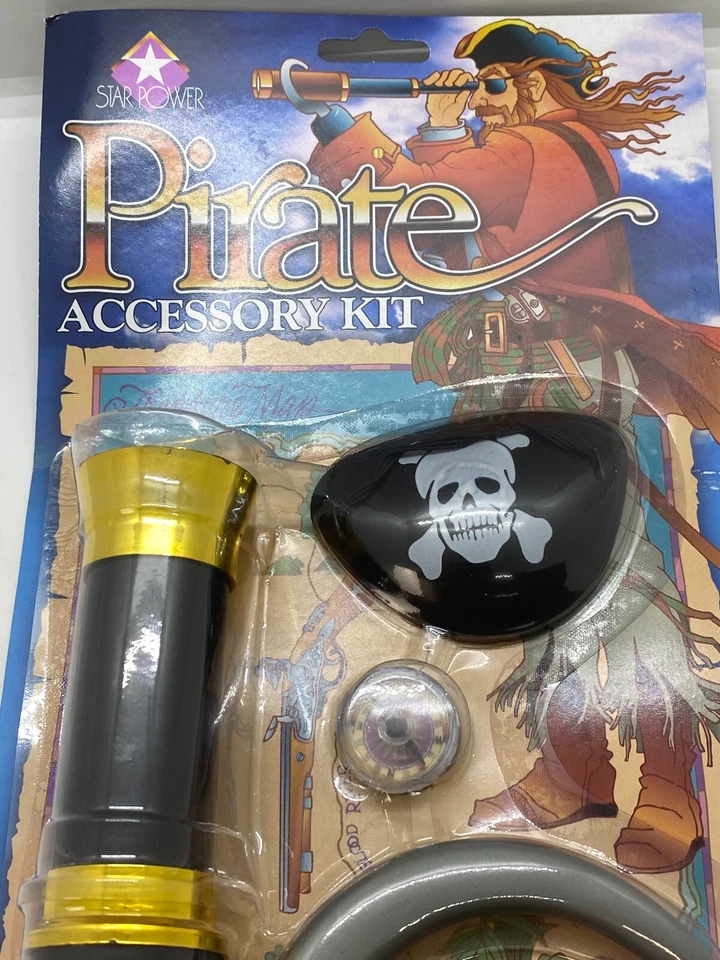 Star Power Kids Pirate Accessory Kit Eye Patch Telescope Hook Compass Toy 2007 - Image 3 of 4