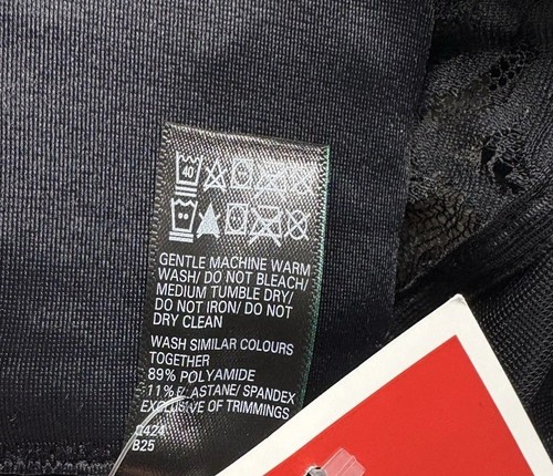 Marks & Spencer ungepolsterter Vollschalen-BH ohne Bügel Spitze UK 36 G schwarz - Bild 9 von 9
