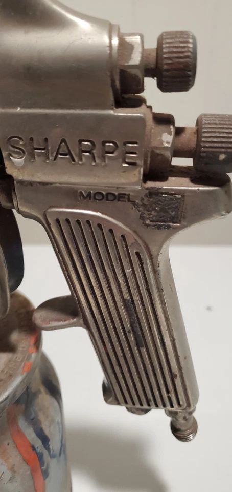 Sharpe Paint Spray Air Gun Model 75 with canister UNTESTED - Image 3 of 4
