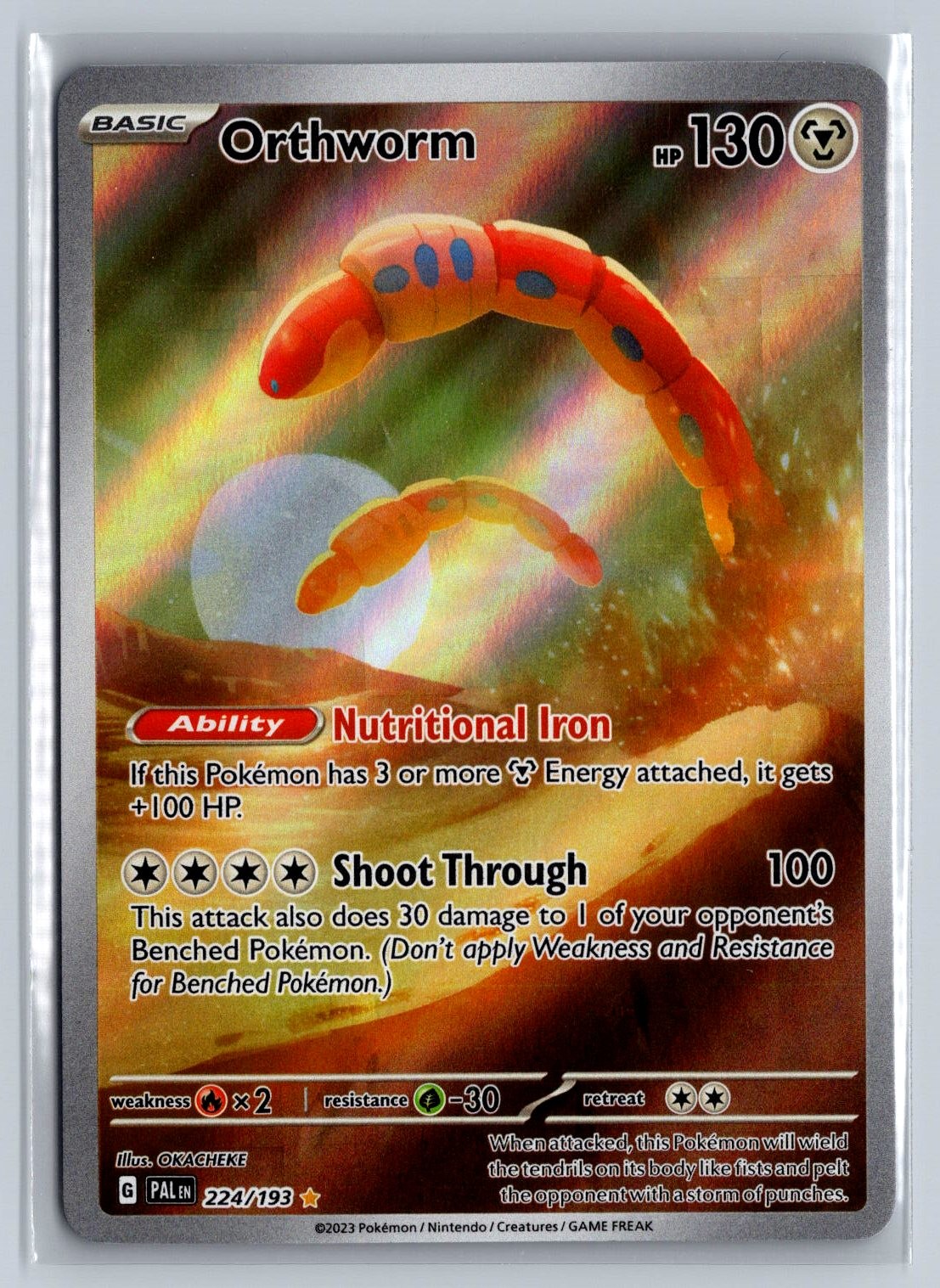 Orthworm Illustration Rare SV02: Paldea Evolved 224/193 NM