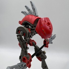 LEGO Bionicle 8592 Rahkshi Turahk Red COMPLETE with kraata worm