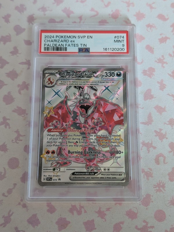 Pokemon Charizard EX 74 Black Star Promo Scarlet & Violet Card - PSA 9
