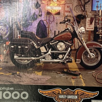 Springbok Harley-Davidson Motorcycles 1000pc Jigsaw Puzzle Multicolor