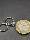 Vintage Sterling silver engagement and wedding ring Charm/Pendant 1.5g