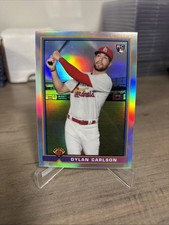 2021 Bowman Baseball - #91B-DC Dylan Carlson Rookie RC - 1991 Bowman Insert Card. rookie card picture