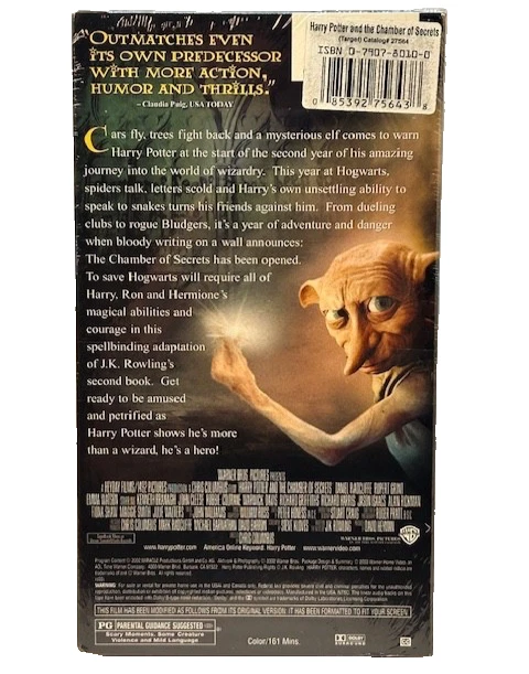 Harry Potter and The Chamber of Secrets VHS - NEW SEALED - Image 2 of 4