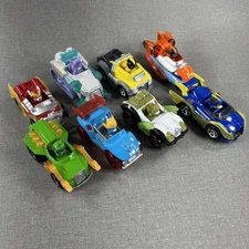 Paw Patrol Super Paws True Metal Diecast Cars Lot 8 Chase Marshall Ella Zuma