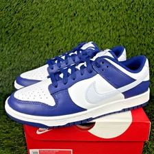 Nike Dunk Low Retro Men's Sizes Royal Blue Grey White DV0833-401 New With Box