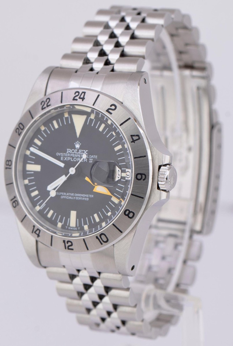 MINT 1974 Rolex Explorer II Steve McQueen JUBILEE 40mm Stainless