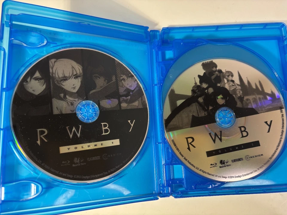 RWBY Collection Vol. 1-6 Anime By Rooster Teeth 6-Disc Blu-Ray Set Region-Free Foto 3 de 4
