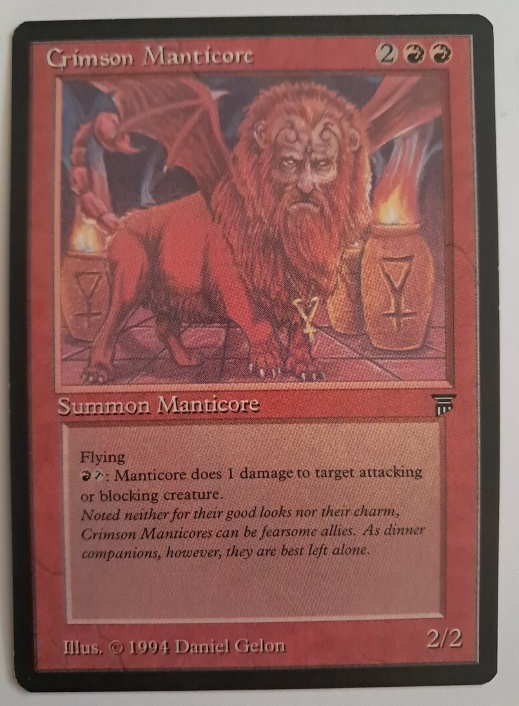 Crimson Manticore LP Legends MTG Magic the Gathering
