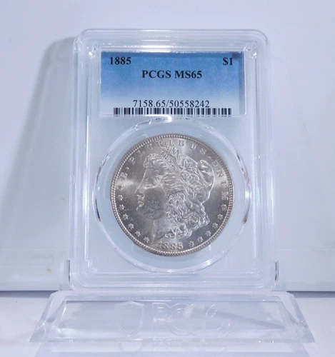 PCGS PRICE GUIDE - $240!  1885-P  MORGAN Silver Dollar, PCGS MS-65!