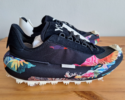 Adidas Y-3 Makura Shoes Men's Size 11 Black Floral GX1086 Yohji