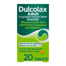 Dulcolax Adult 5mg Gastro-Resistant Tablets Constipation Relief Laxative 20 Pack
