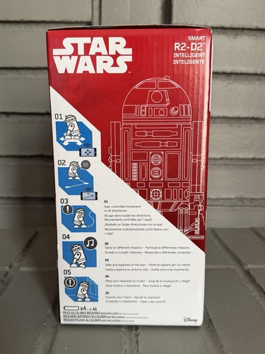 Disney Star Wars SMART R2-D2 Intelligent Bluetooth RC CONTROL DROID New In Box - Picture 2 of 4
