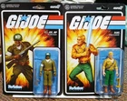 2x GI Joe GI Military Police (MP) & DUKE Action Figures 3.75" Super7 ReAction