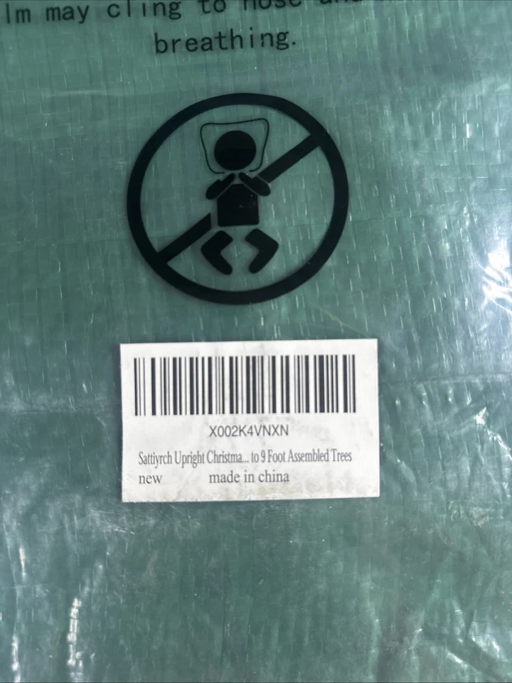 9’ Foot Christmas Tree Storage Bag Upright Heavy Duty w/ Zipper & Handles Green - Image 3 of 4