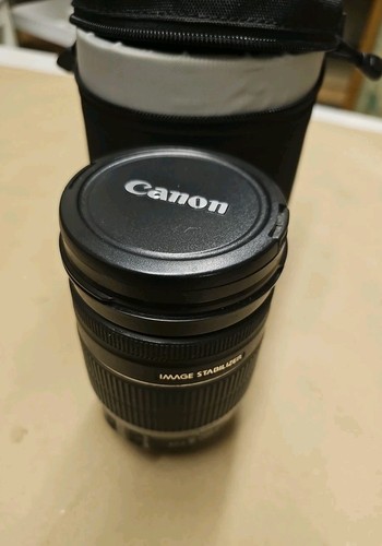 Canon EF-S 18-200mm f/3.5-5.6 IS AF obiettivo super zoom con tappi - TESTATO - custodia
