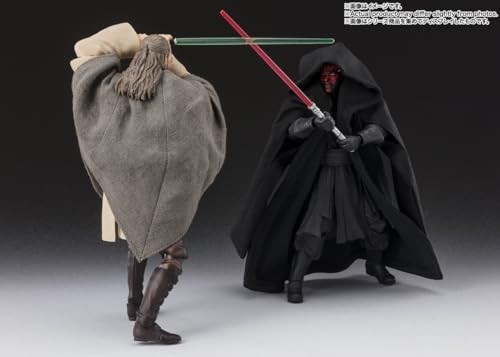 S.H.Figuarts Star Wars The Phantom Menace Qui Gon Jinn Actionfigur Bandai - Bild 8 von 8