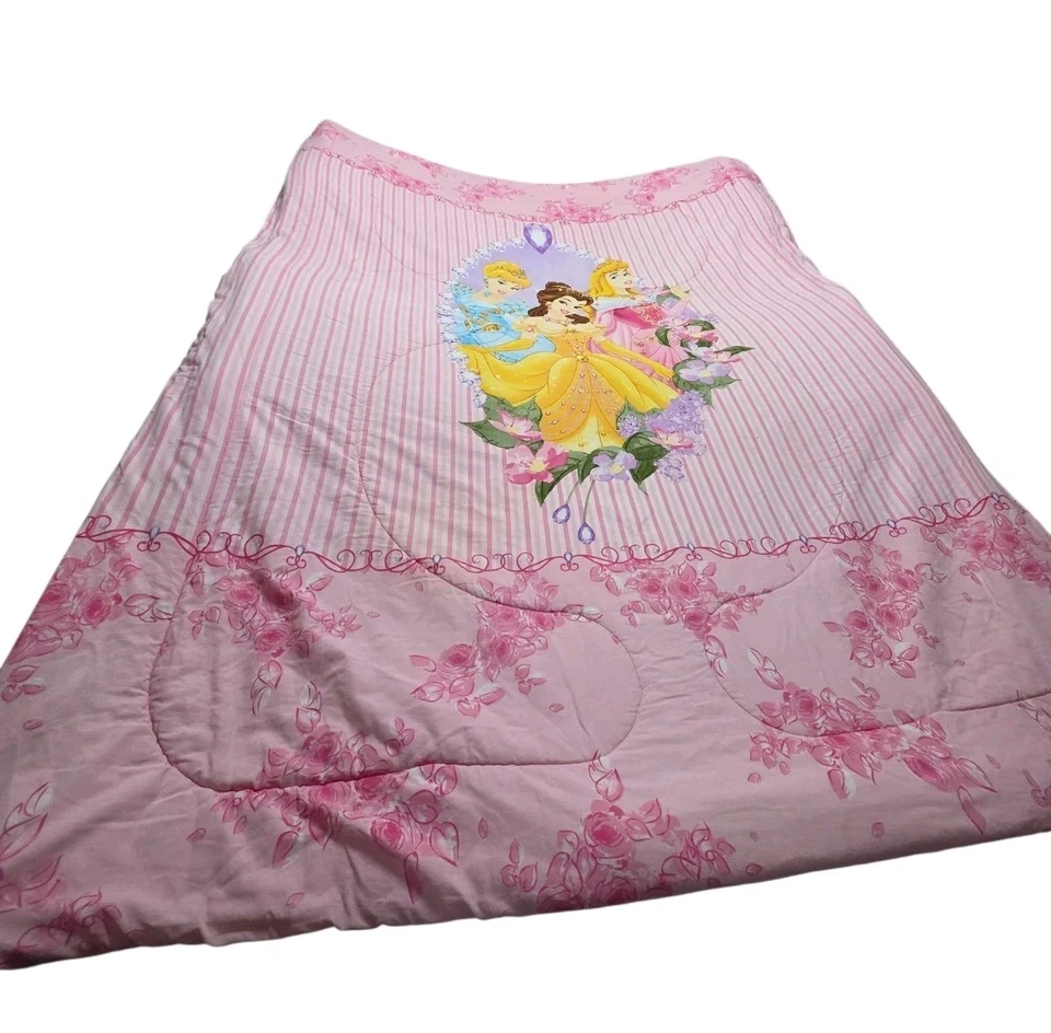 Комплект постельного белья Disney Princess Twin - одеяло, шторы и простыня Золушка, Белль - Изображение 4 из 4