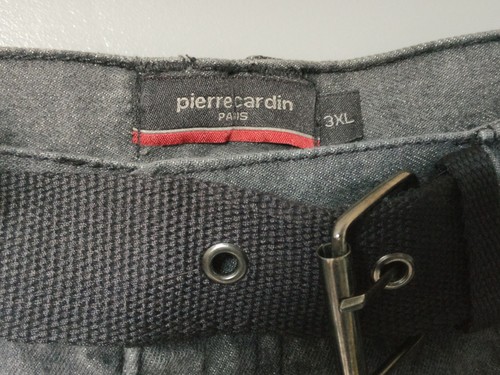 New 3XL Pierre Cardin Paris Straight Black Denim Five Pocket Shorts and Belt - Picture 4 of 9