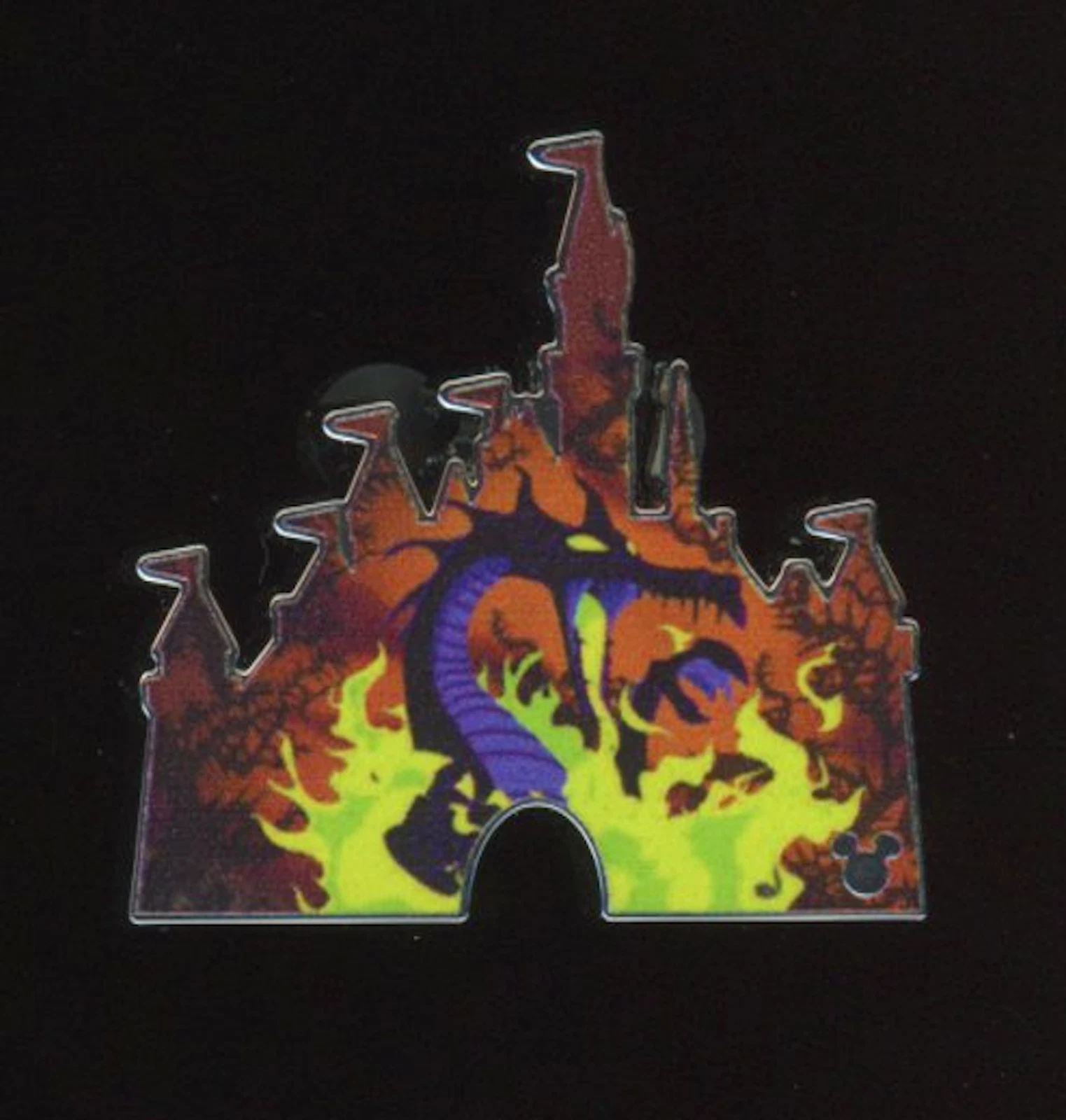 DLR Hidden Mickey 2025 Wave B Castle Maleficent Dragon Disney Pin