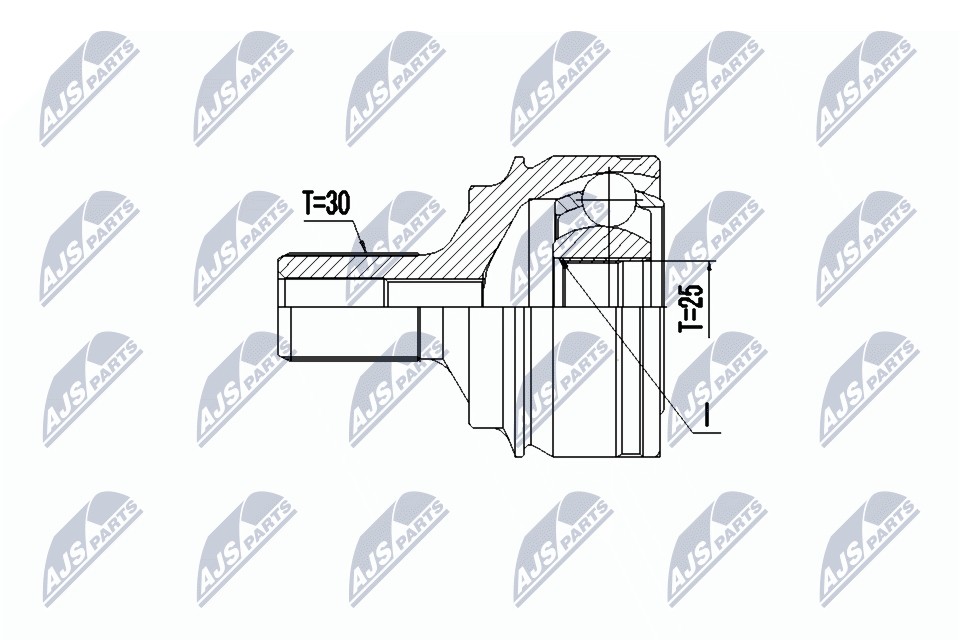 JOINT KIT DRIVE SHAFT NPZ-ME-027 FOR MERCEDES-BENZ OM 651.924 2.1L 4cyl E-CLASS - Image 9