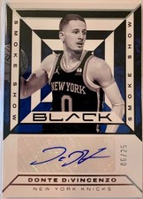 2023-24 Panini Black Donte DiVincenzo Smoke Show Auto /25 #SSS-DV