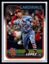 2024 Topps Baseball #573 Irving Lopez Rookie Card RC St. Louis Cardinals. rookie card picture
