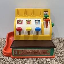 Vintage 1974 Fisher Price Cash Register NO COINS