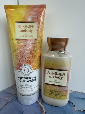 Bath & Body Works  Summer Melody  Moisturizing Body Wash and Body Lotion HTF