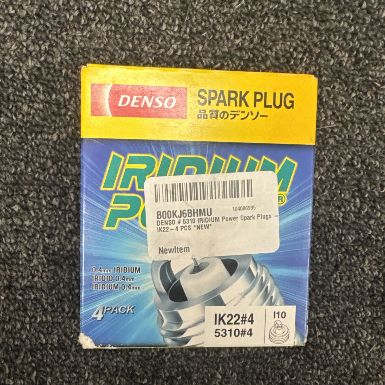 DENSO # 5310 IRIDIUM Power Spark Plugs - IK22 4-pack Brand New