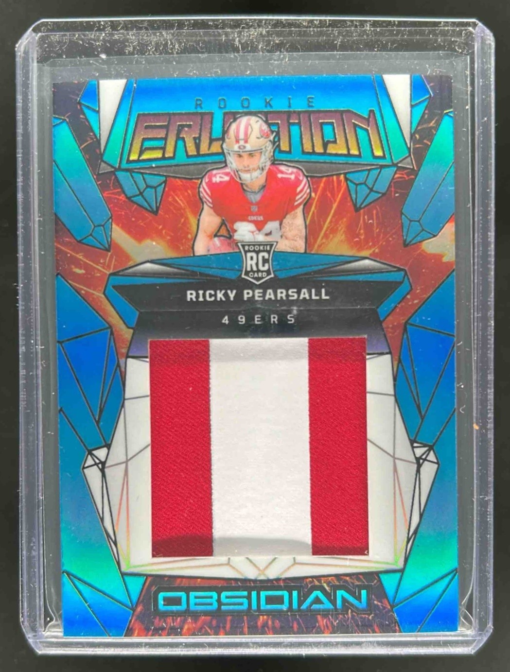 Ricky Pearsall Panini Obsidian Rookie Eruption Materials #ERMRPL Blue